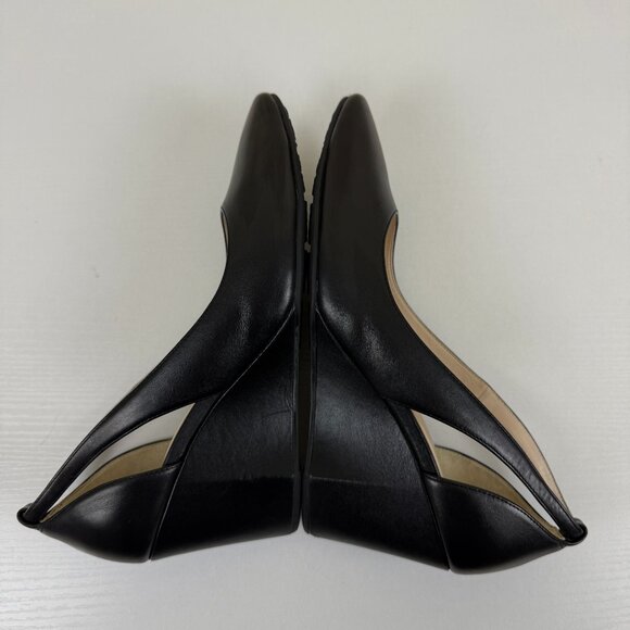 Cole Haan Grand OS Cutout Wedge Pump Black Leather - Picture 5 of 11